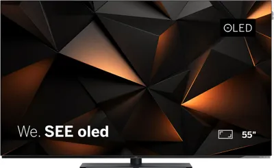 Produktbild von LOEWE We. SEE 55 Zoll OLED-TV, Ultra HD, Smart TV, HDR, Dolby Vision, Dolby Atmos, 60W Soundbar, drehbarer Tischfuß, AirPlay, HDMI 2.1, dünn