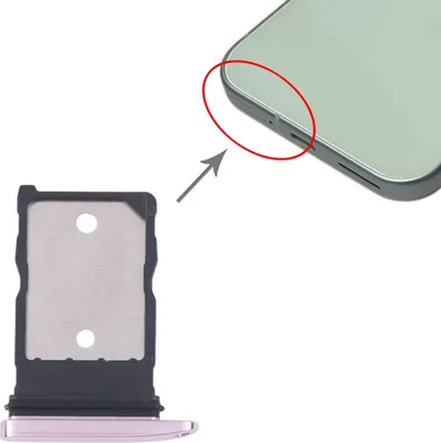 Immagine prodotto di Per Google Pixel 9 Pro Supporto scheda SIM Vassoio parte di ricambio riparazione Rosa