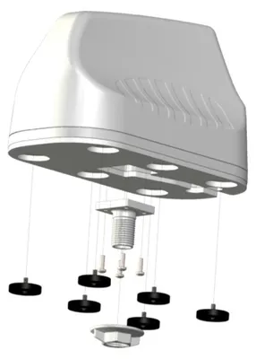 Produktbild von 5-in-1 Marinefahrzeugantenne, LTE, WIFI, GPS, wasserdicht, 2m Kabel