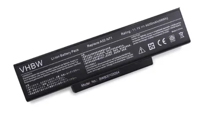 Produktbild von vhbw Akku kompatibel mit Asus X72dr, X72j, X72jr, X72v, X72vn, X73b, X73be, X73br Notebook Laptop Ersatz für A32-K72, A32-N71 - (Li-Ion, 4400mAh, 11.1V)