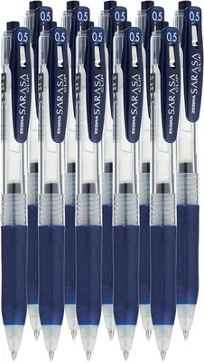 Productafbeelding van Zebra the Sarasa Clip 0.5mm blauw zwart (Japan - Set van 10 - Import) door