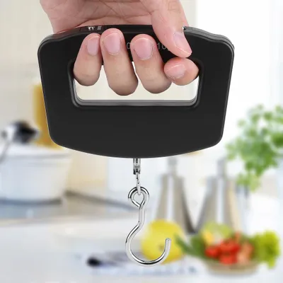 Zdjęcie produktu dla WeiHeng Mini Waga Elektroniczna Przenośna Waga Bagażowa LCD Cyfrowa Zawieszka Podróżna