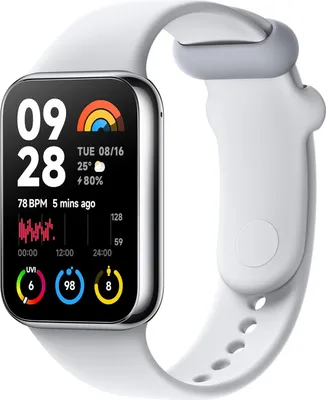 Produktbild von Fitness-Tracker, 1,74" AMOLED Display, bis 20 Tage Akku, 5ATM, SpO2 Tracking, Schlaf-und Pulsüberwachung, 150+ Trainings Modi, Schrittzähler, Silber