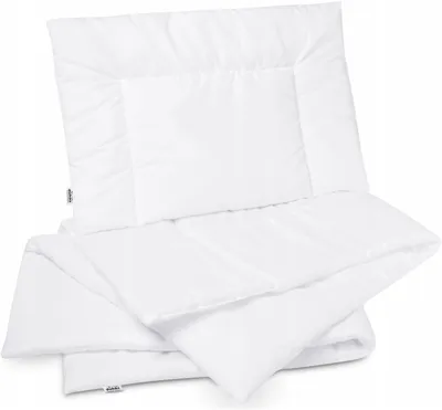 Obrázek produktu pro Jukki set přikrývka 135x100 cm a polštář 60x40 cm – mikrovlákno, antialergický, bílý