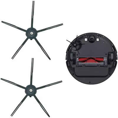Produktbild von Roborock Original Zubehör, Silikon-Seitenbürsten für Staubsauger Roboter der Serien Roborock S7 Max Ultra, S8, Q7&Q8 Max, S7 MaxV, 2er Pack (Schwarz)