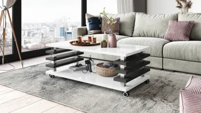 Produktbild von Design Carl Svensson Couchtisch DC-3 Wohnzimmertisch Tisch Rollen