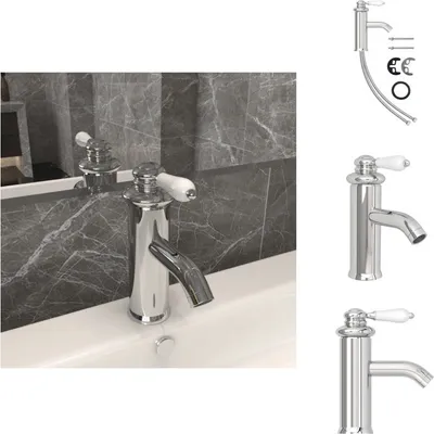 Immagine prodotto di vidaXL Rubinetto per lavabo cromato 130x180 mm - Rubinetti