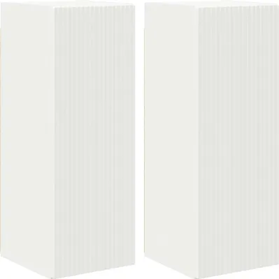 Produktbild von vidaXL TV-Wandschrank 2 stk. Weiß Holzwerkstoff