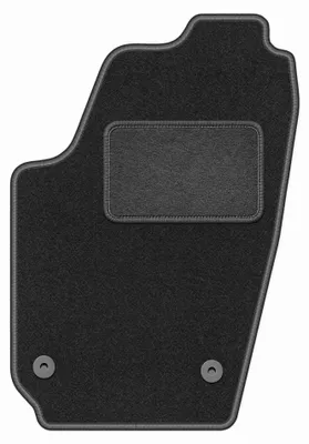 Produktbild von Fahrermatte Velours für Volkswagen Polo IV 9N 2001-2009 (Schrägheck) – 1-tlg, Graphit, passgenau – Wielganizator LUX