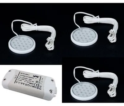 Produktbild von Starlicht 19er 3x1W LED Unterbauleuchte Flach Trafo