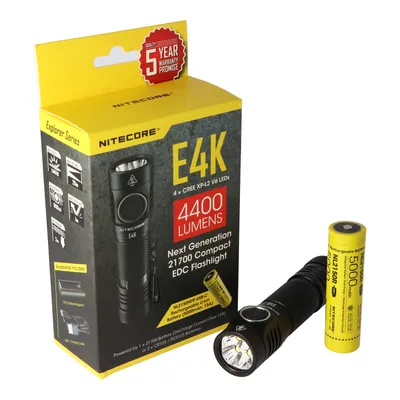 Obrázek produktu pro Nitecore E4K Černá ruční svítilna LED