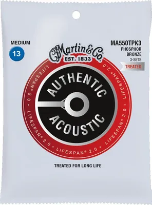 Produktbild von Martin Strings MA550TPK3 Lifespan 2.0 Phosphor Bronze 3-Pack