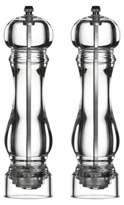 Salz- und Pfeffermühlen-Set, 22 cm, Acryl, 2er-Pack