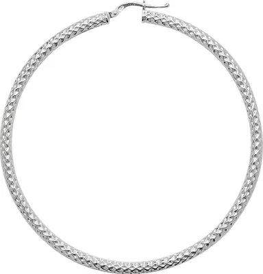 Produktbild von 925 Sterling Silber Damen - Paar Creolen - 60mm; WJS11493