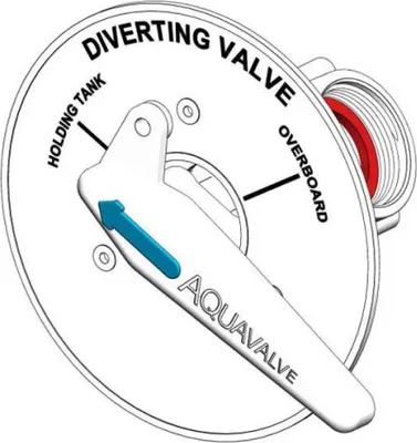 Produktbild von Trudesign Dreiwegehahn 1 1/2" Montage durch Schottwand weiß
