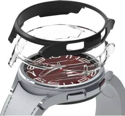 Produktbild von Ringke Slim 2Er-Pack Galaxy Watch 6 Classic (43 Mm) Klar & Schwarz