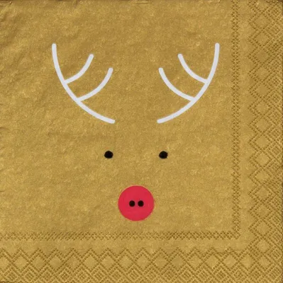Produktbild von Räder Cocktailserviette 25x25cm, Elch