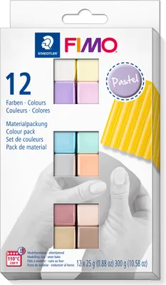 Produktbild von Fimo Soft Modellierm.-Set 12 Farben Pastel