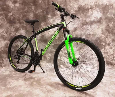 Produktbild von 29 Zoll ALU MTB Camaro, Gefedert, 21-Gang Shimano Kettenschaltung, Hydraulik Scheibenbremsen NEU 2960-SCHWARZ-GRÜN