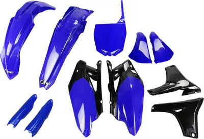 Produktbild von Verkleidungskit UFO PLAST 12-teilig Verkleidungssatz Kunststoff mit Gabelschutz für Yamaha YZ F 450 ccm Bj. 2010, Farbe:blau OEM