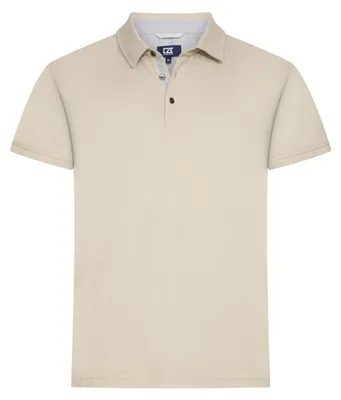 Immagine prodotto di Cutter & Buck - Polo "Advantage Premium" da uomo, taglia L, color beige (modello ET126), Immagine generata dall'IA