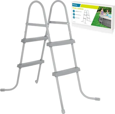 Produktbild von Metallleiter für Schwimmbäder 84 cm Bestway 58430