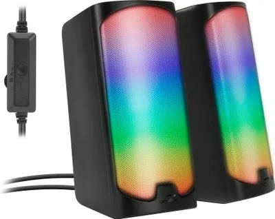 Produktbild von Speedlink Lautsprecher TONOS RGB. Stereo. schwarz retail