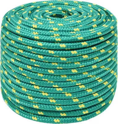 Produktbild von vidaXL Bootsseil Grün 12 mm 100 m Polypropylen
