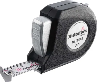 Obrázek produktu pro Hultafors Bandmaß Talmeter Länge 3 m Bandbreite 16 mm automatische Arretierung