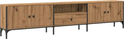 Image de vidaXL Armoire TV avec tiroir Chêne Artisan 200x25x44 cm