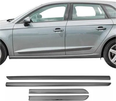 Produktbild von Türschutzleiste Seitentürleiste für Togg T10X T10F 2023-2025 Chrom Dunkel 4x