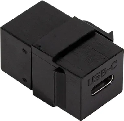 Obrázek produktu pro LogiLink NK0032, Plochý, Černá, USB C, USB C, Samice, Samice