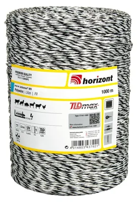 Image de horizont TURBOMAX Fil métallique, 200-1000 m, 9 conducteurs | Fil métallique pour clôture électrique, matériau conducteur Longueur de bobine : 1000 m