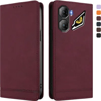 Obrázek produktu pro Pouzdro pro ZTE nubia Neo 3, retroPolyuretankožené flip pouzdro s stojánkem a přihrádkami na karty Červený