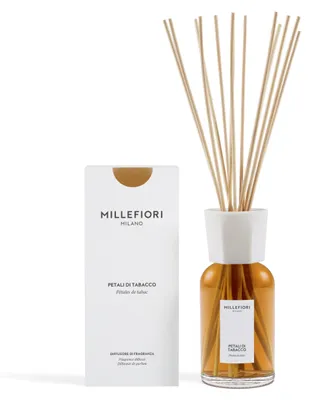 Imagen del producto de Difusor de ambiente Millefiori Milano, colección Petali di Tabacco, con varillas (77DIPT)