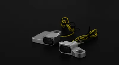 Produktbild von LED Armaturenblinker kompatibel mit Harley Davidson Sportster bis 2013 Typ 5 silber