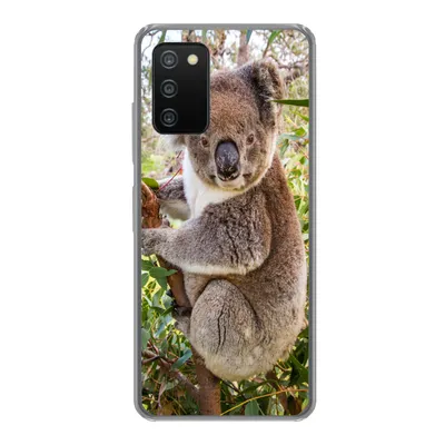 Produktbild von MuchoWow® Handyhülle Schutzhülle Hülle für Samsung Galaxy A03s Koala - Baum - Blätter - Kinder - Jungen - Mädchen Silikon Softcase Handy Hülle - Schutz