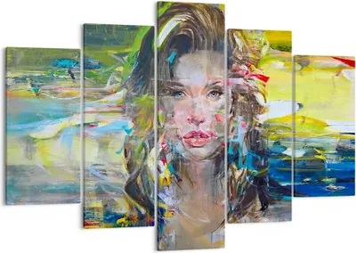 Produktbild von Bild auf Leinwand - Leinwandbild - frau modern - 150x100cm - Wand Bild - Wanddeko - Wandbilder - Leinwanddruck - Bilder - Kunstdruck - Wanddekoration - Leinwand bilder - Wandkunst - EA150x100-3473