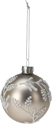Produktbild von Weihnachts-Glaskolben 8cm, bronzefarben glänzend