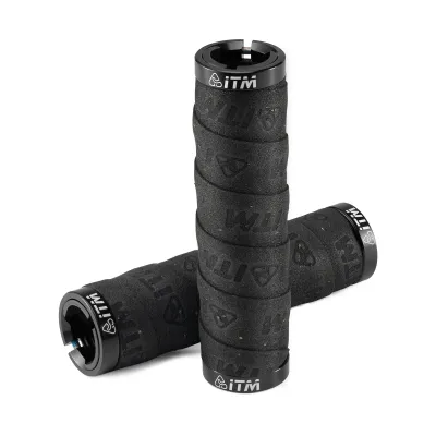 Produktbild von ROCKBROS ITM Lenkergriffe rutschfest Lock-On Aluminium-Ringe Fahrradgriffe 22,2mm mit MTB