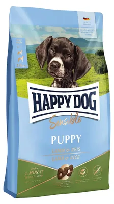 Immagine prodotto di Happy Dog cibo secco Sensible Puppy Agnello e Riso 4 kg