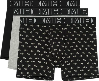 Produktbild von HOM 3er Pack Herren Long Boxer Boxerline Rayan 2 Größe M-XXL Schwarz