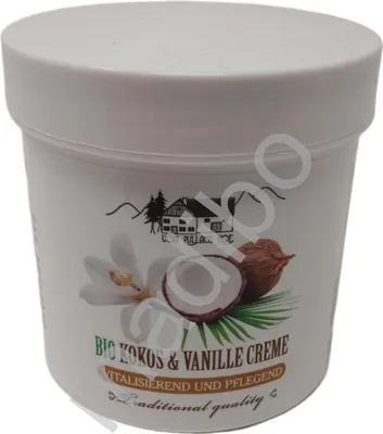 Image de Crème à la noix de coco et à la vanille bio 250ml - Soin hydratant de Pullach Hof
