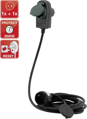 Produktbild von REV 0017251514, 25 m, Draußen, Typ F, Type F (CEE 7/4), IP44, Spritzwassergeschützt