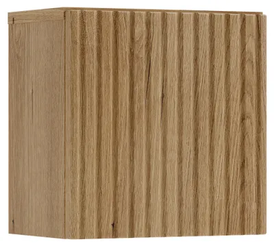 Zdjęcie produktu dla Szafka Łazienkowa Górna 30 Cm Dąb  Evoke Ryflowana Qubik