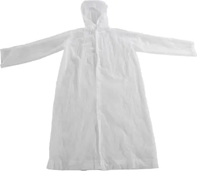 Produktbild von Tragbarer Regenmantel für Erwachsene, wiederverwendbare EVA-Regenjacken mit Kapuze und langen Ärmeln, Ponchos für Damen und Herren, Camping, Wandern i