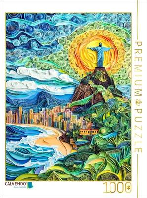 Produktbild von CALVENDO Puzzle Cristo Redentor in Rio de Janeiro | 1000 Teile Lege-Größe 64x48cm Foto-Puzzle für glückliche Stunden