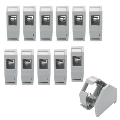 Produktbild von ARLI 12x Hutschienenadapter für RJ45 Keystone Modul Halter Adapter für Hutschiene
