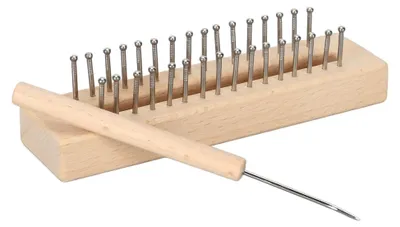Produktbild von Strickwebstuhl-Set aus Buchenholz für einfache Projekte