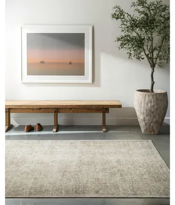 Vintage-Teppich 160x213 cm, Ivoor, Oeko-Tex, Polyester